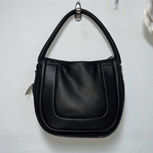 NWOT Brooks Brothers Black Genuine Leather Shoulder, Work Bag Retail $298